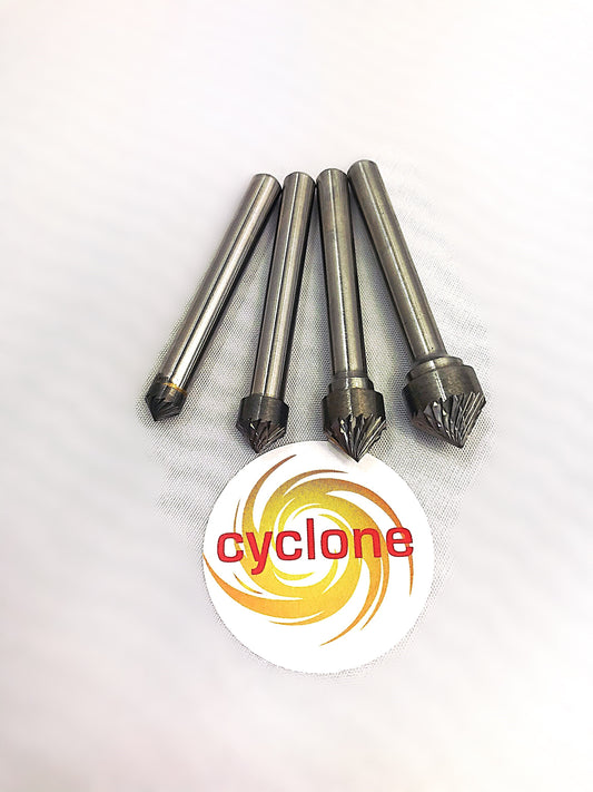 90 Degree Cone Carbide Burr (Shape K)